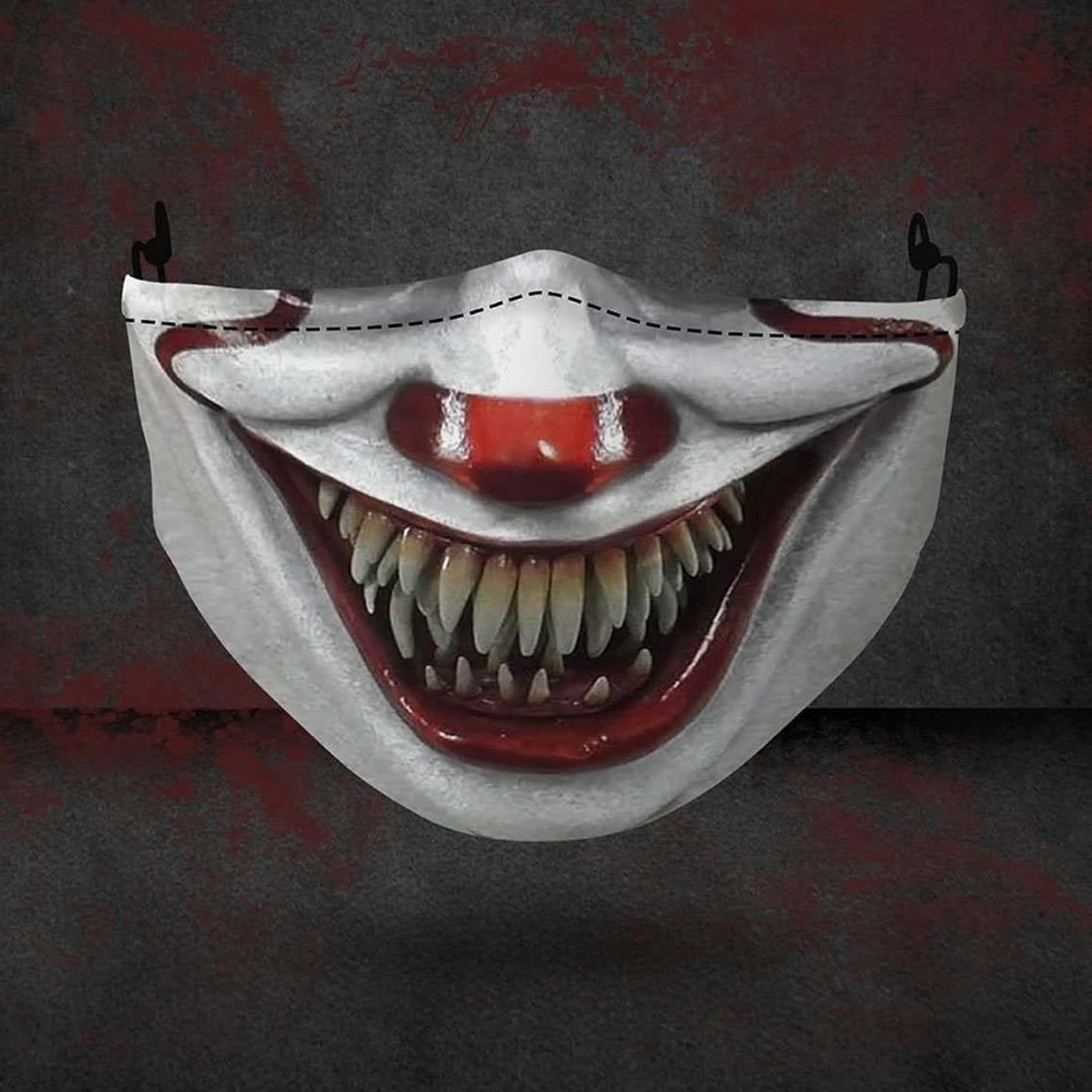 Scary Pennywise Clown Face Mask